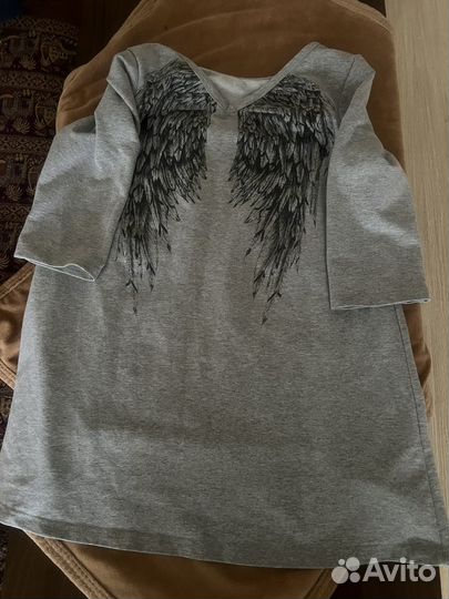 Платье туника теплое