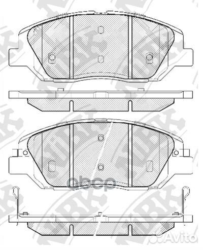 Колодки тормозные hyun/KIA santa FE/sorento 06
