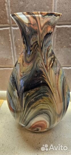 Ваза цветное стекло