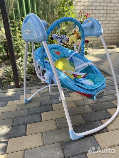 Шезлонг+ качель для новорожденных