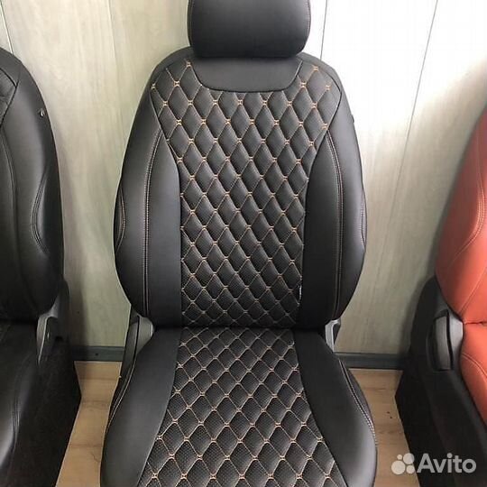 Чехлы Хендай золотая нить