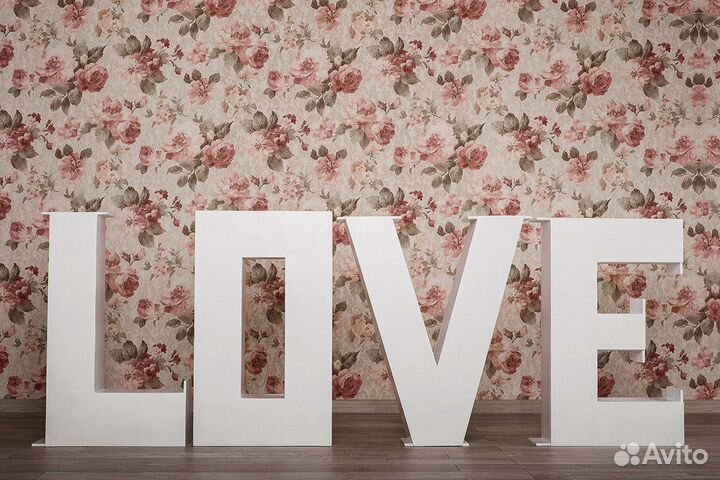 Объемные буквы love из фанеры