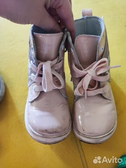 Сапоги для девочки лаковые Котофей 23