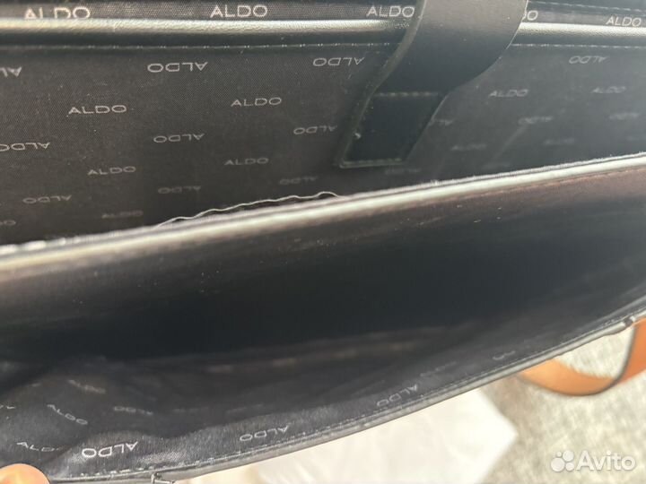 Мужской кожаный портфель aldo сумка