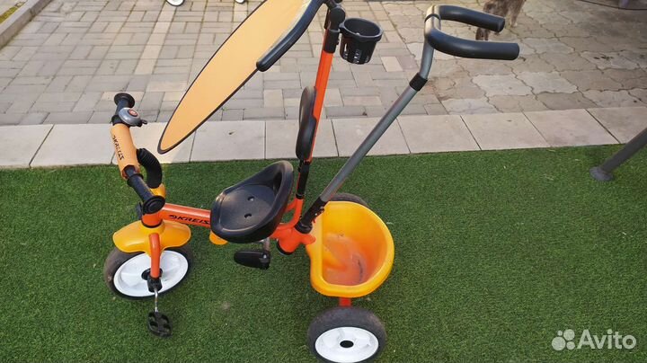 Велосипед с родительской ручкой