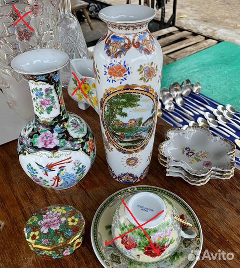 Хрустальный салатник ободком мельхиор посеребрение