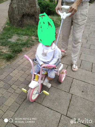 Детский трехколесный велосипед и самокат бу
