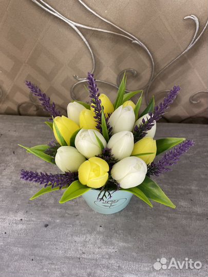 Букет цветов из мыла