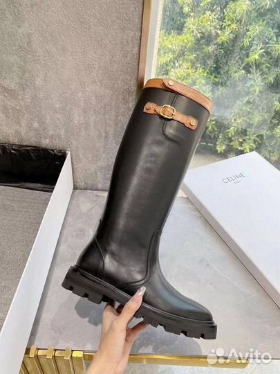Сапоги Celine кожа
