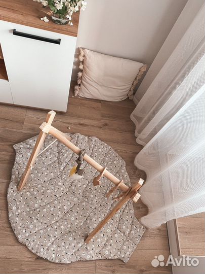 Коврик листик льняной