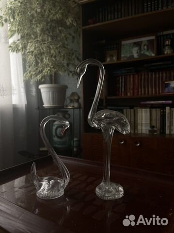 Лебеди, пара, хрусталь