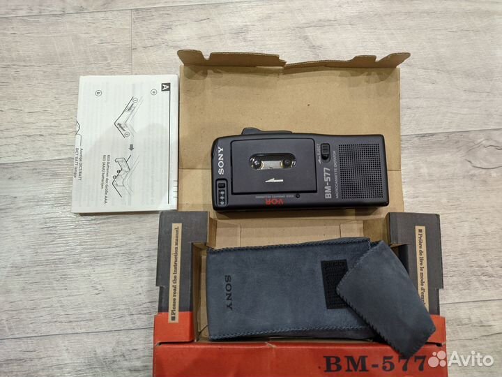 Кассетный диктофон sony