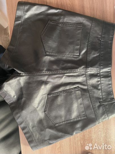 Шорты женские кожаные