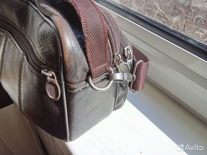 Барсетка кожаная мужская