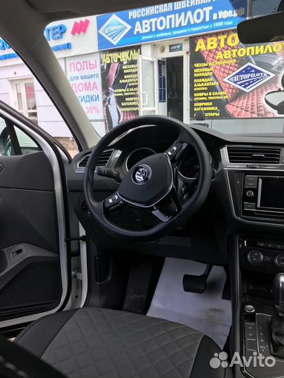 Авточехлы автопилот Тигуан 2 ромб 2020 со столик
