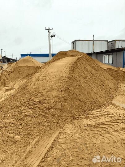 Песок строительный в наличии