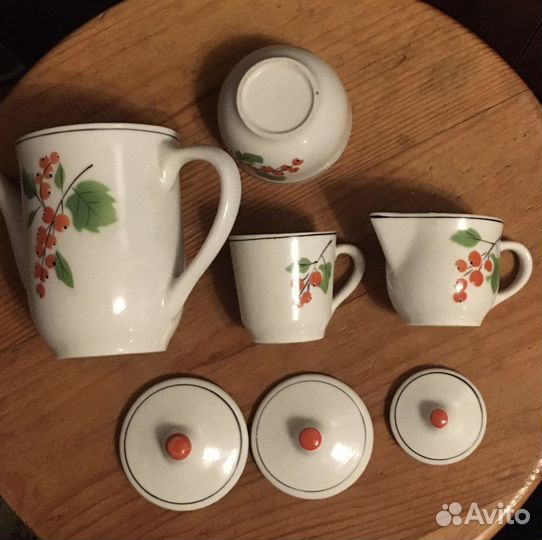 Детский игрушечный сервиз СССР Гжель
