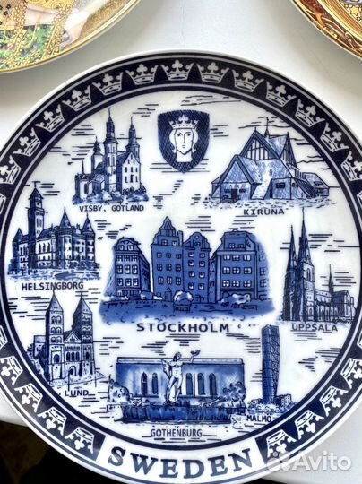 Тарелки настенные фарфор