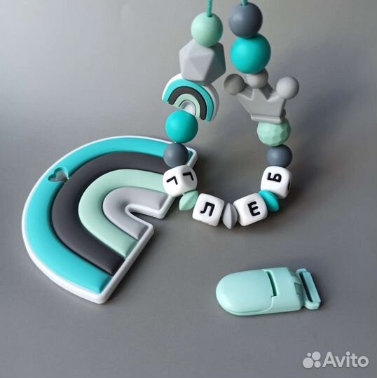 Именной держатель для соски. Видеоурок