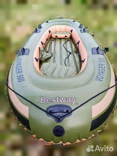 Надувная лодка пвх Voyager 500 Bestway бу