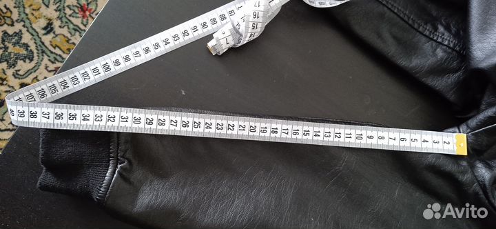 Куртка бомбер демисез,кожзам, чёрн,р 134