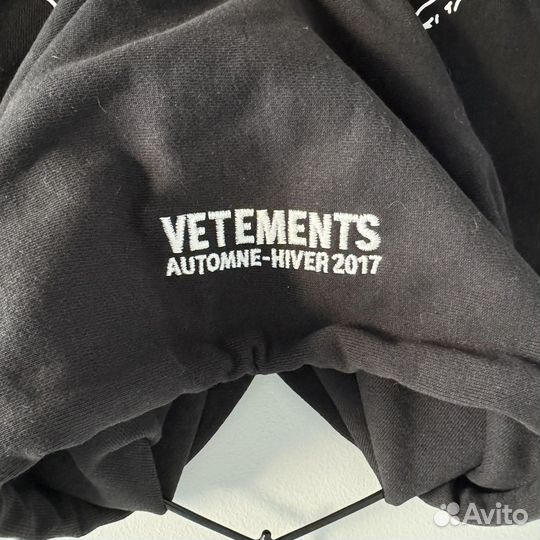 Худи vetements tfd