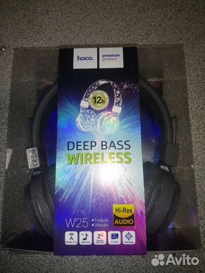 Безпроводные молодежные наушники hoco W25 новые