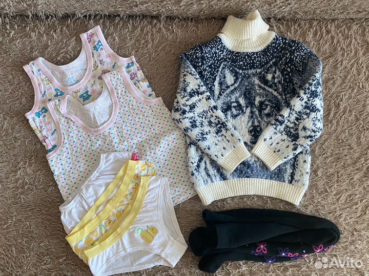 Вещи пакетом для девочки 104-110
