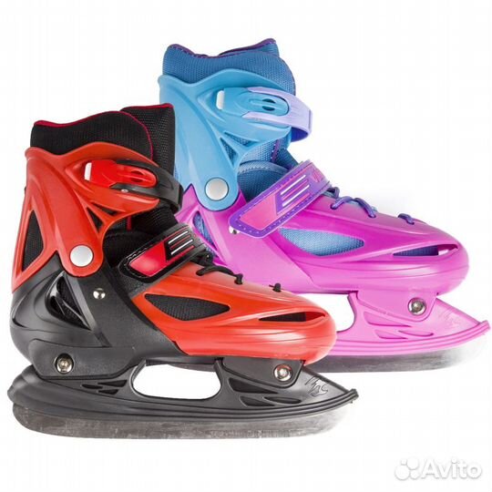 Коньки ледовые раздвижные Virtey BW-905 (31-34, К