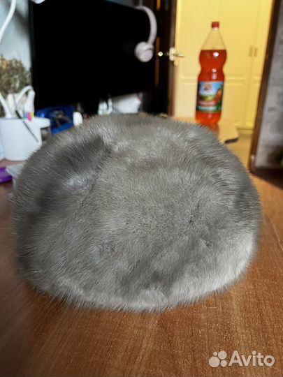 Шапка из голубой норки