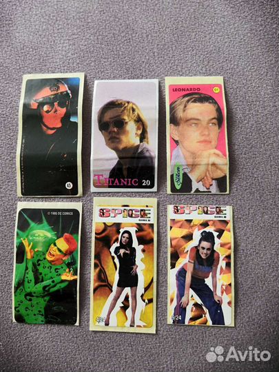 Вкладыши-наклейки из 90-х