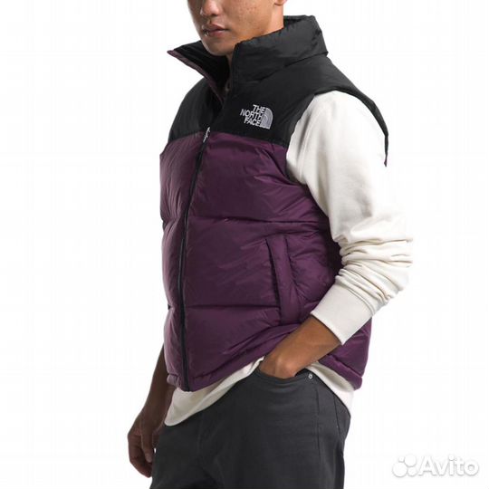 THE north face Vest Men Blackcurrant Purple (2XL)(86)