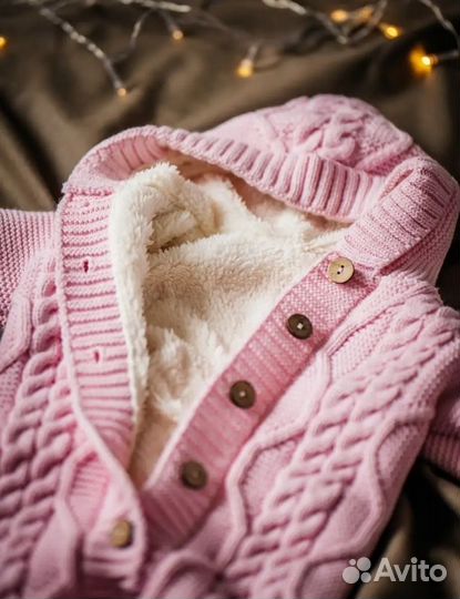 Комбинезон для девочки шерстяной зима