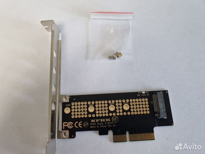 Переходник адаптер m.2 ключ M to PCI-E 4x 8x 16x