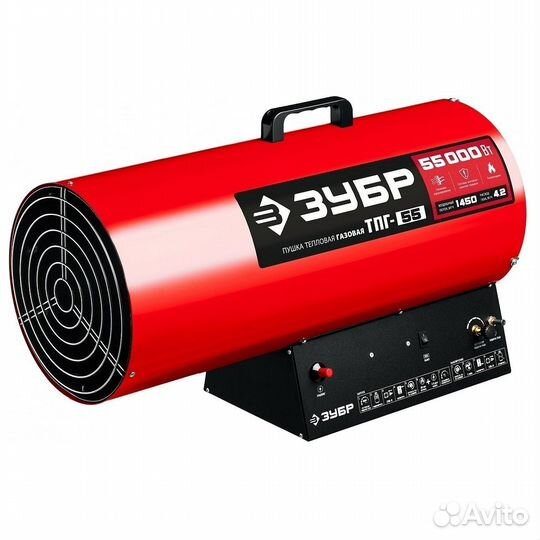 Пушка тепловая зубр тпг-55, 55 кВт. газовая