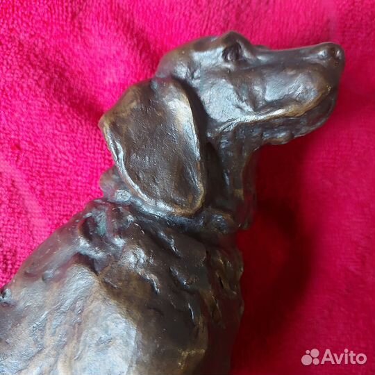 Собака большая бронза