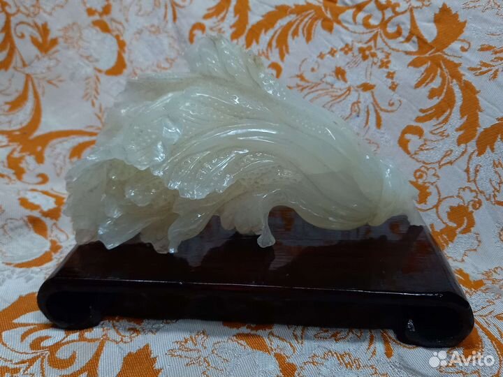 Старинная китайская скульптура19в резьба капуста