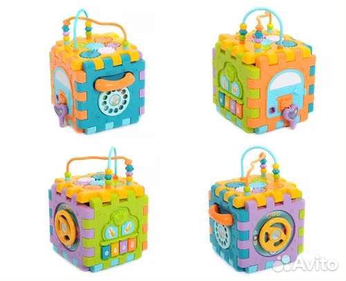 Развивающие игрушки. Кубик бизиборд