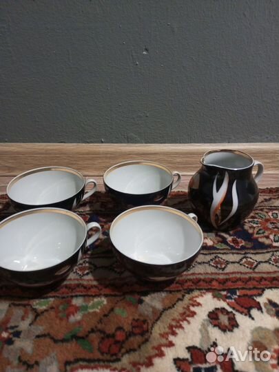 Фарфоровый чашку Рыбки Дулево СССР