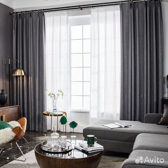 Шторы блэкаут рогожка