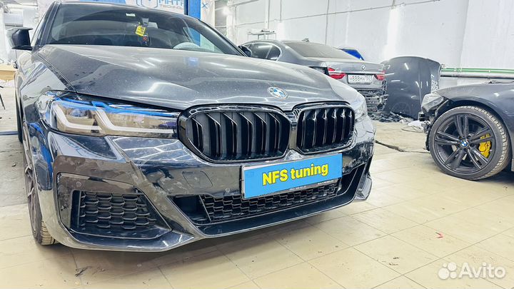 Бампер-фары для BMW G30 LCI М пакет в сборе