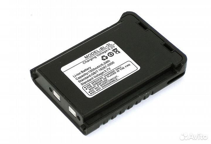 Аккумулятор Baofeng UV-3R Li-ion 1500mAh 3,7V