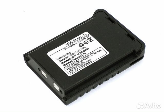Аккумулятор Baofeng UV-3R Li-ion 1500mAh 3,7V