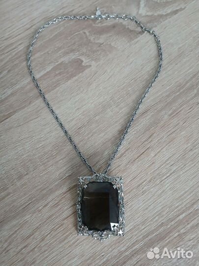 Американский винтаж. кулон- брошь на цепочке