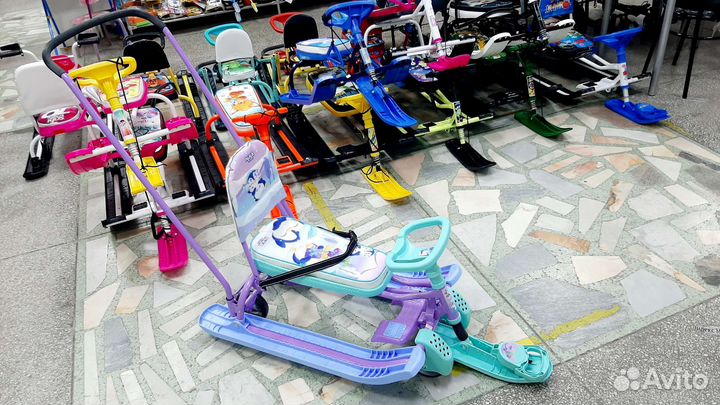 Снегокат тс-6 с колёсами (новый)