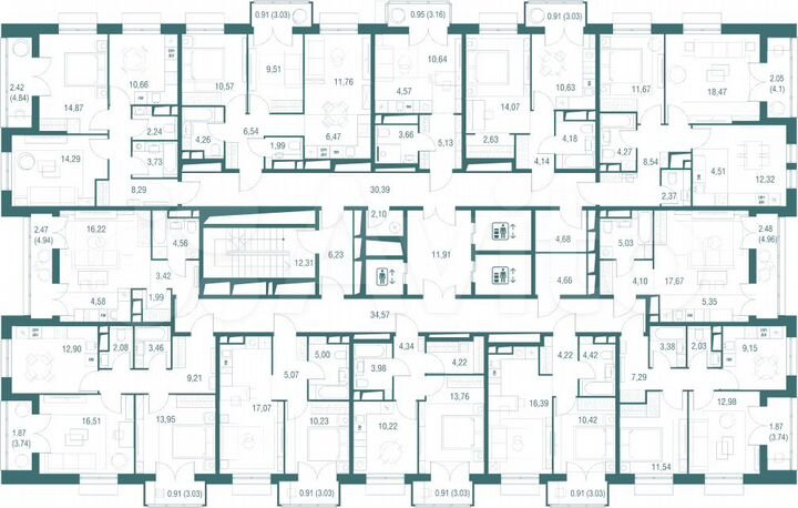 1-к. квартира, 38,3 м², 3/24 эт.