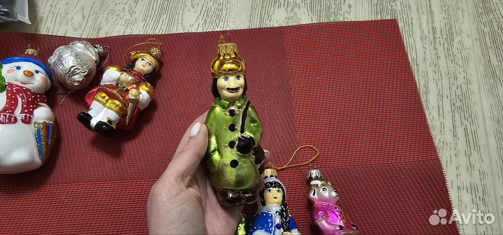 Елочные игрушки стекло