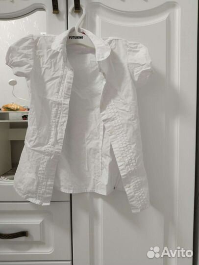 Рубашка белая для девочек