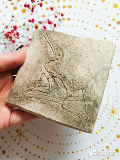 Панно гипсовое окаменелость динозавра