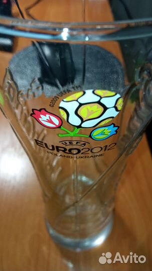 Бокал пивной че по футболу 2012 Польша-Украина